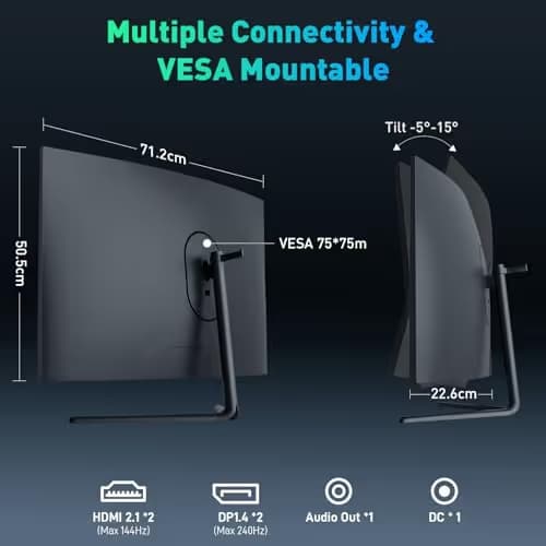 Titan Army C32C1S 31.5" 1440p 240Hz VA Curved Monitor image