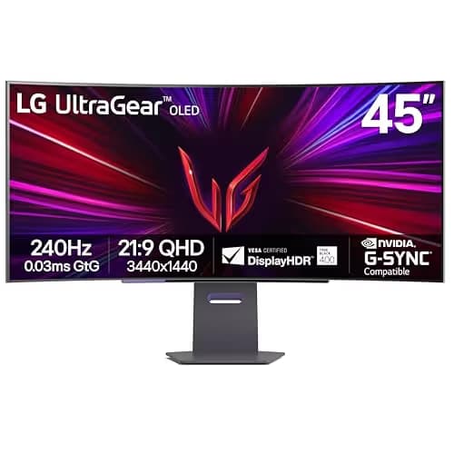 LG UltraGear GS95QE 45" 3440x1440 240Hz OLED Curved Monitor main image