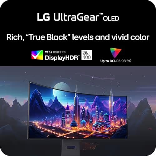 LG UltraGear GS95QE 45" 3440x1440 240Hz OLED Curved Monitor image