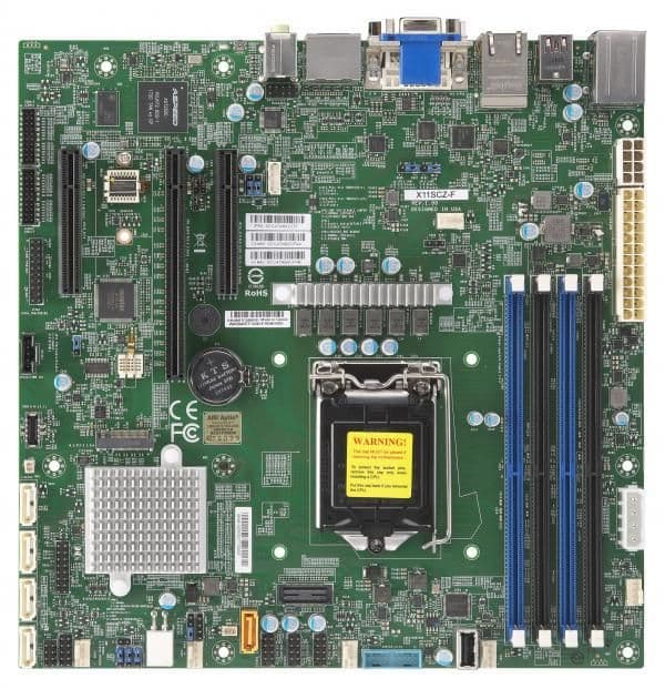 Supermicro Intel C246 X11SCZ-F LGA1151 DDR4 Micro ATX image