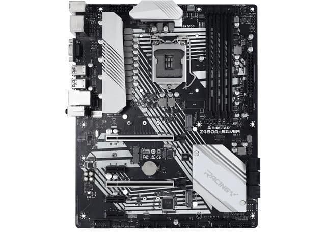 Biostar Z490 Racing Z490A-Silver LGA1200 DDR4 ATX image