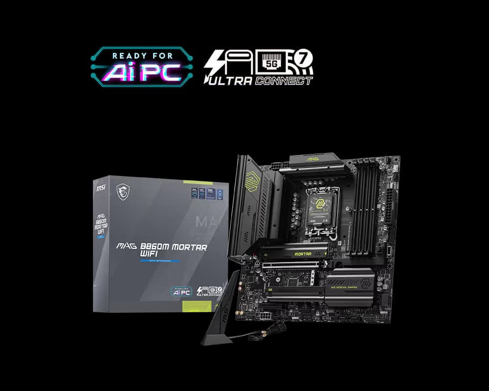 MSI B860 MAG B860M MORTAR WIFI DDR5 Micro ATX image