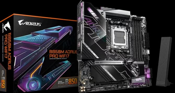 Gigabyte B850M AORUS PRO WIFI7 DDR5 Micro ATX main image
