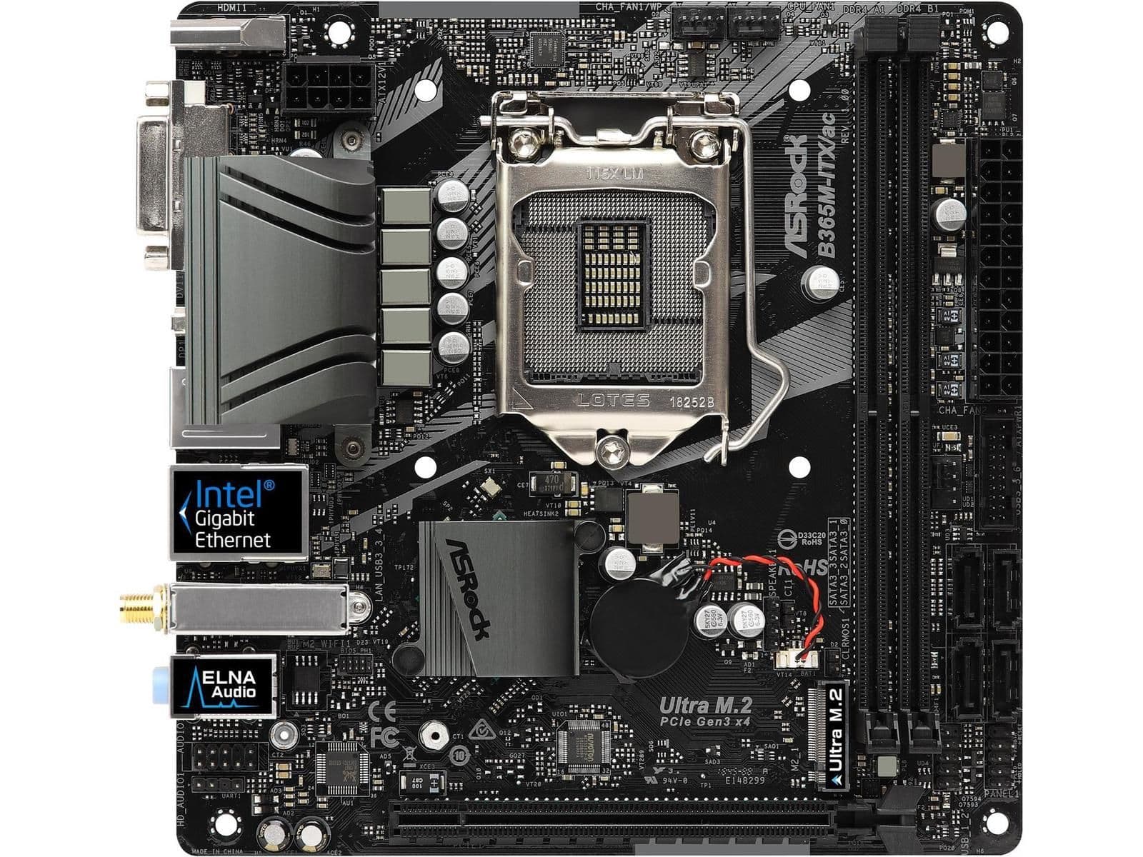 ASRock B365 M-ITX/ac DDR4 Mini ITX main image