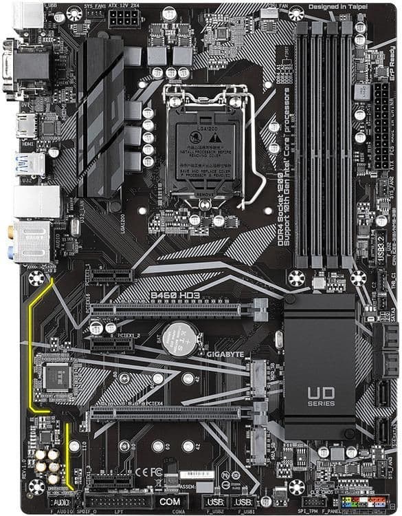 Gigabyte B460 HD3 LGA1200 DDR4 ATX image