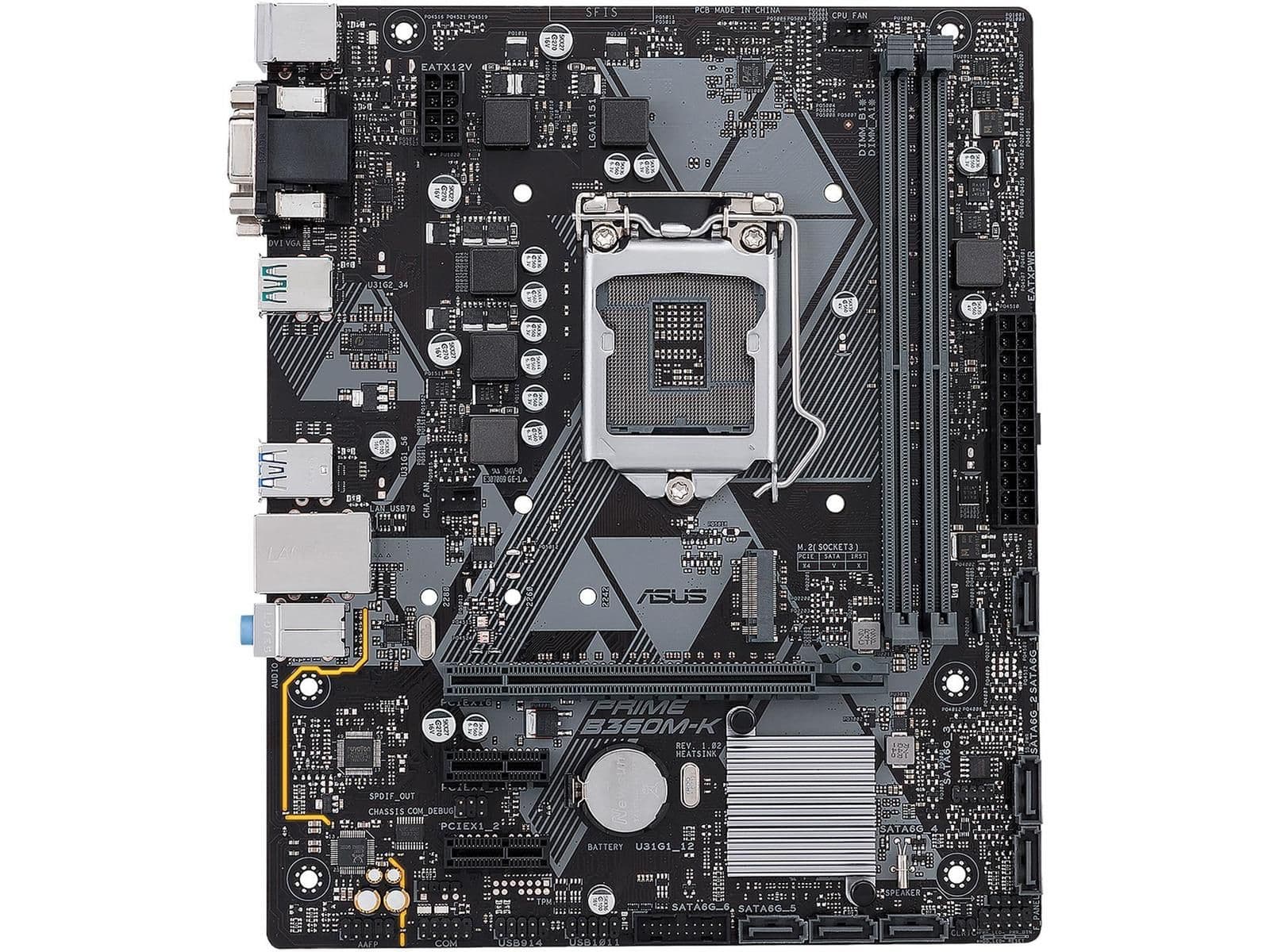 Asus B360 PRIME B360M-K LGA1151 DDR4 Micro ATX main image