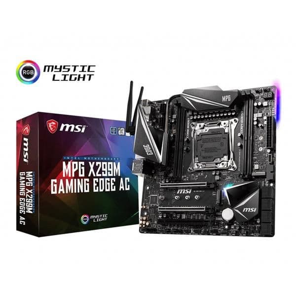 MSI X299 MPG X299M GAMING EDGE AC LGA2066 DDR4 Micro ATX main image