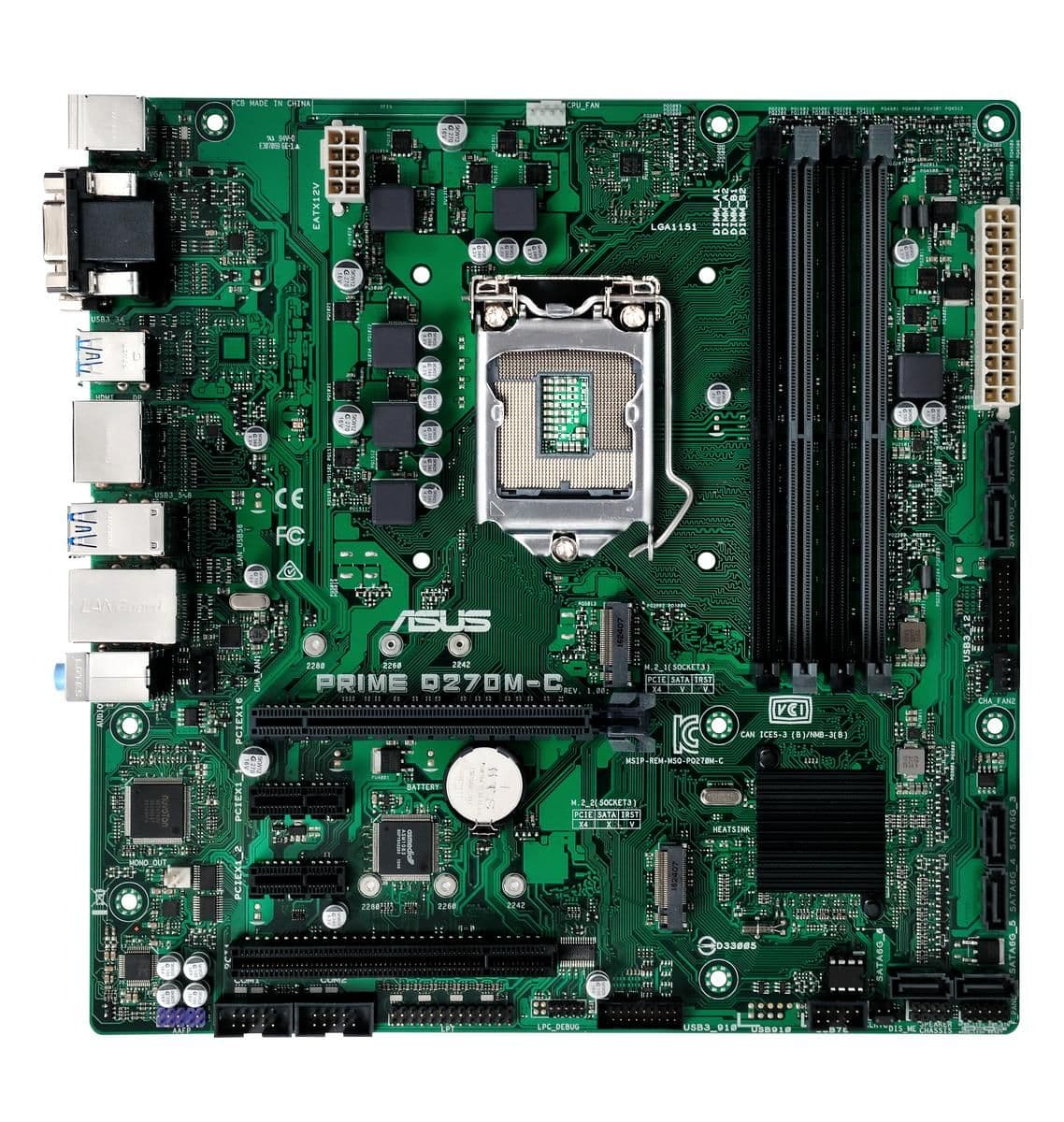 Asus Q270 PRIME Q270M-C LGA1151 DDR4 Micro ATX main image