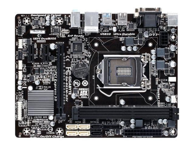 Gigabyte B85 GA-B85M-D2V LGA1150 DDR3 Micro ATX main image