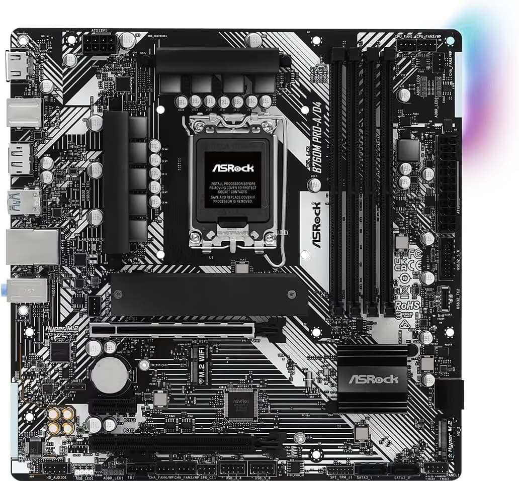 ASRock B760M Pro-A D4 LGA1700 DDR4 Micro ATX image