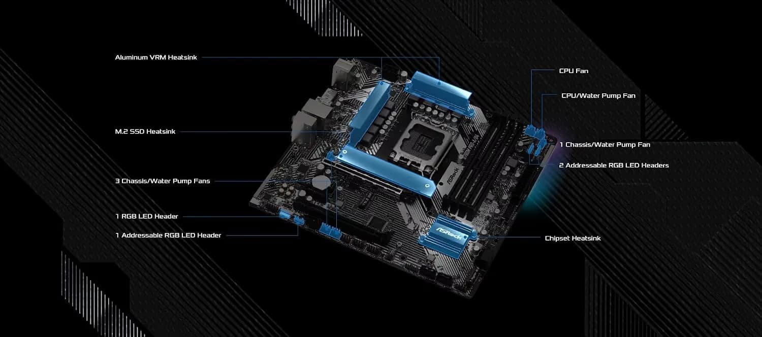 ASRock B760M Pro-A D4 LGA1700 DDR4 Micro ATX image
