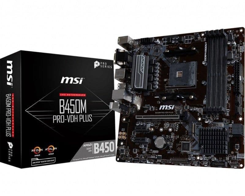 MSI B450M PRO-VDH PLUS AM4 DDR4 Micro ATX main image
