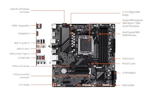 Gigabyte B650M D3HP AX AM5 DDR5 Micro ATX image