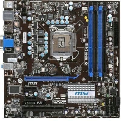 MSI H55 M-P33 LGA1156 DDR3 Micro ATX image