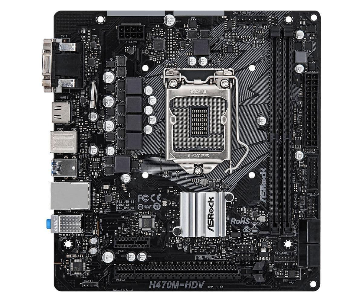 ASRock H470 M-HDV LGA1200 DDR4 Micro ATX main image
