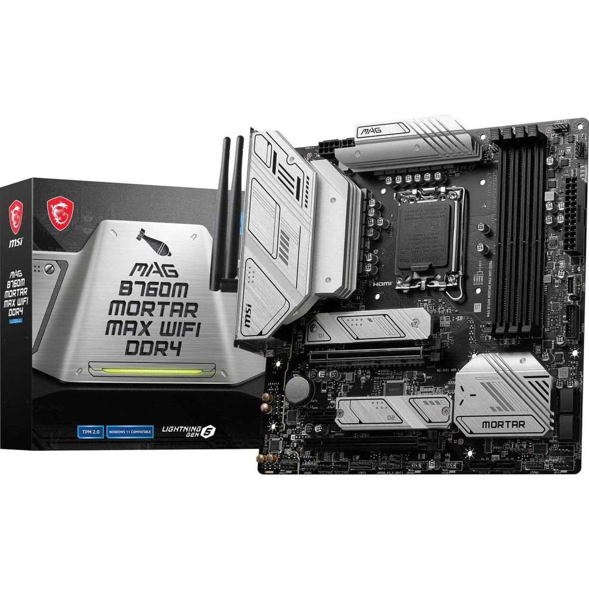 MSI B760M MAG MORTAR MAX WIFI DDR4 Micro ATX image