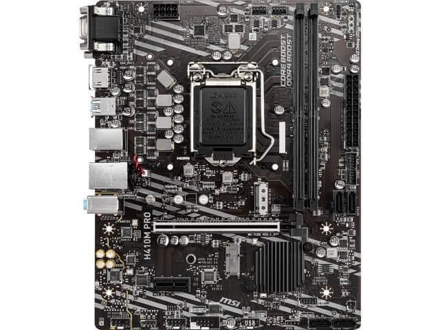 MSI H410 H410M PRO LGA1200 DDR4 Micro ATX image