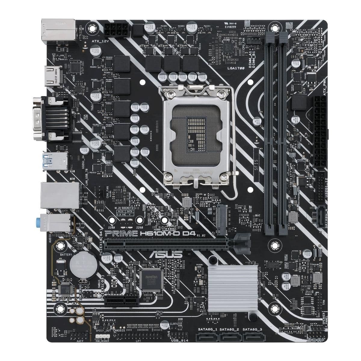 Asus H610 PRIME M-D D4 LGA1700 DDR4 Micro ATX main image