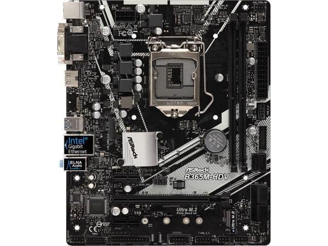 ASRock B365 M-HDV DDR4 Micro ATX image