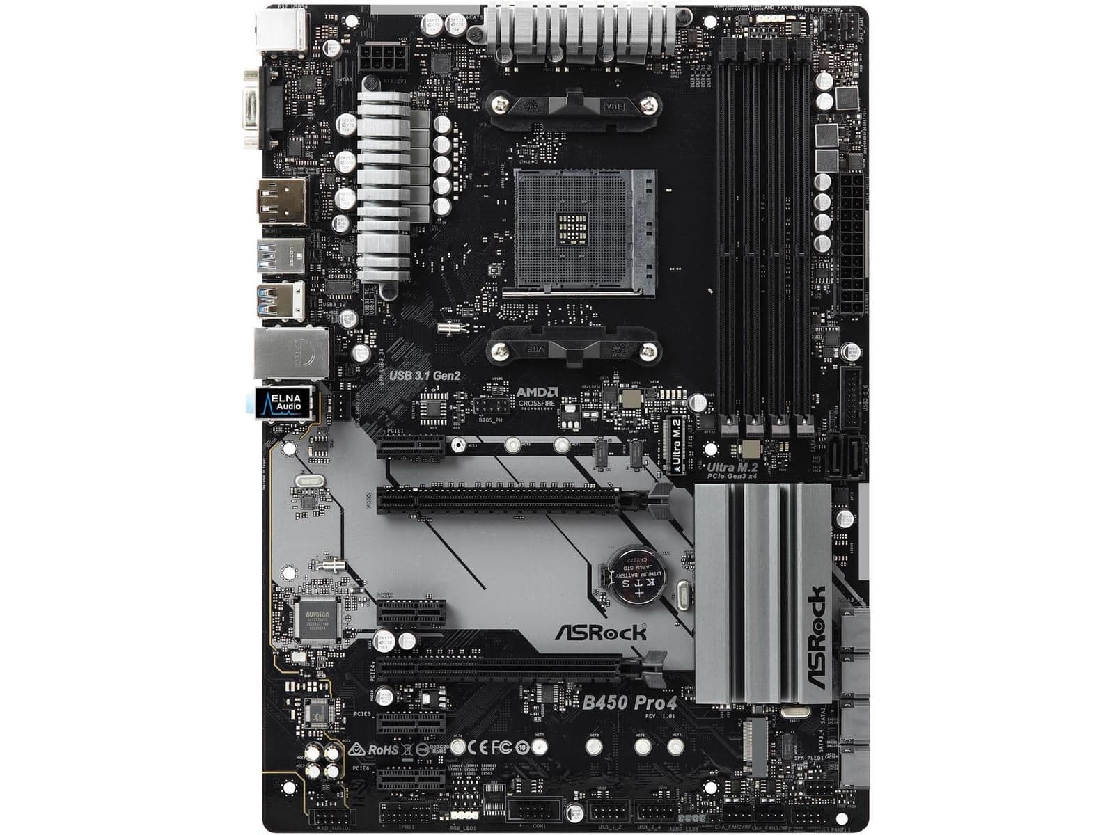 ASRock B450 Pro4 ATX AM4 main image