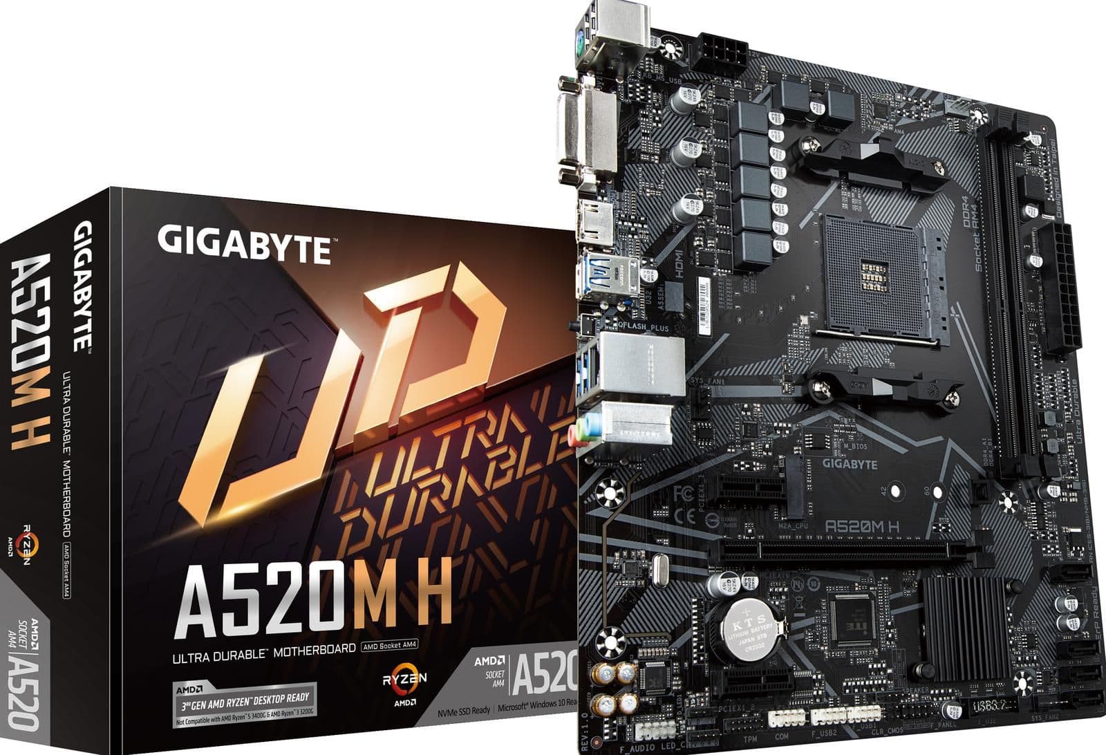 Gigabyte A520 M H AM4 DDR4 Micro ATX main image