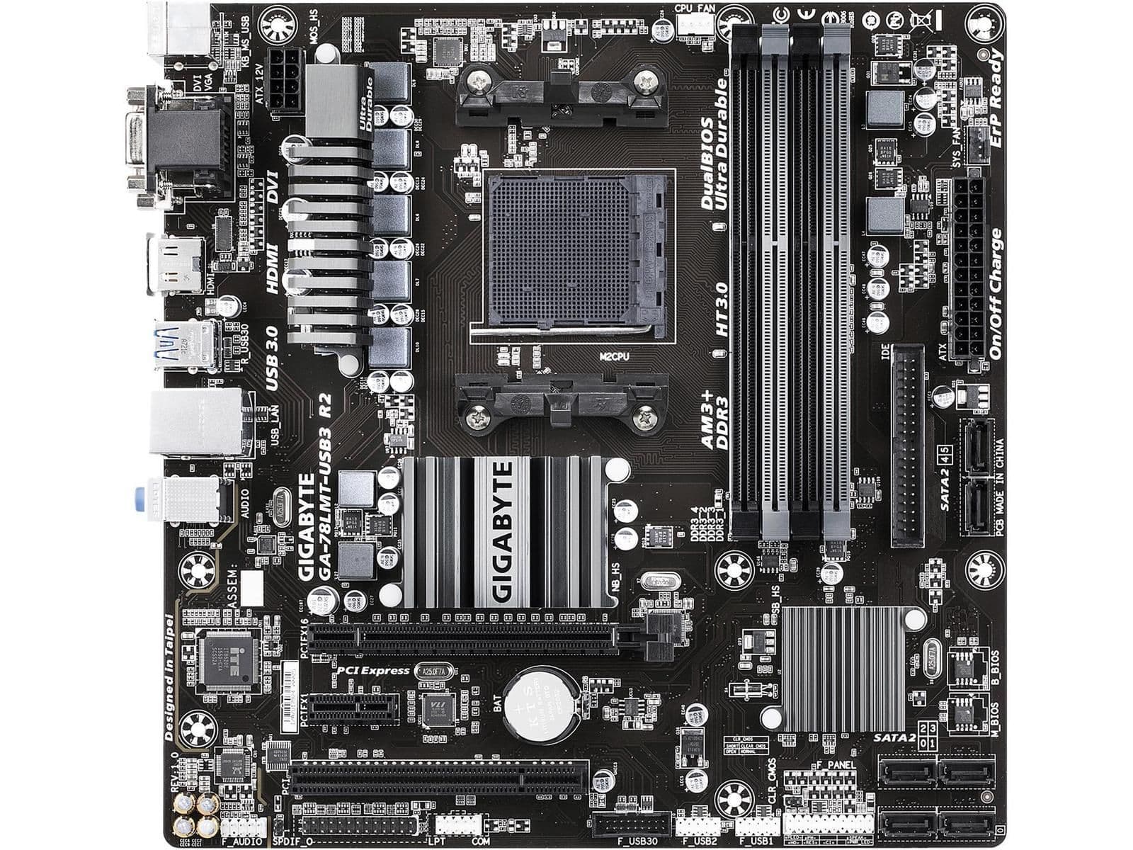 Gigabyte AMD 760G GA-78LMT-USB3 R2 AM3+ DDR3 Micro ATX image