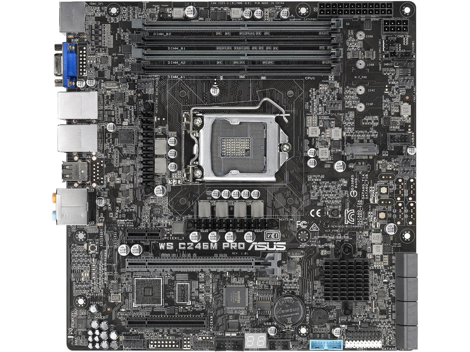 Asus C246 WS C246M PRO DDR4 Micro ATX main image