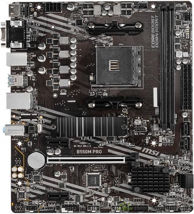 MSI B550 M PRO DDR4 Micro ATX main image