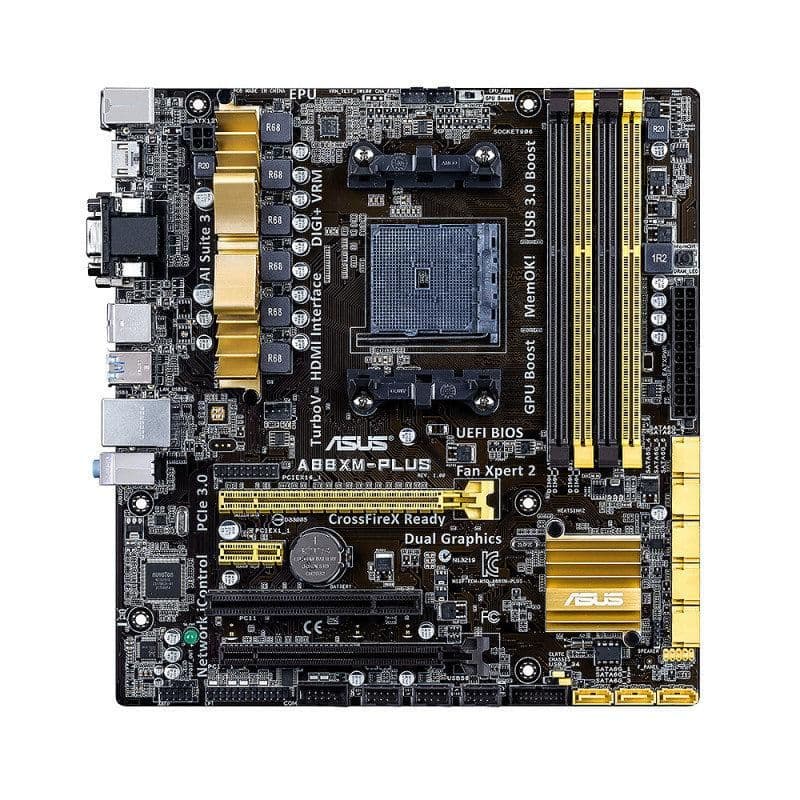 Asus A88X A88XM-Plus FM2+ DDR3 Micro ATX image