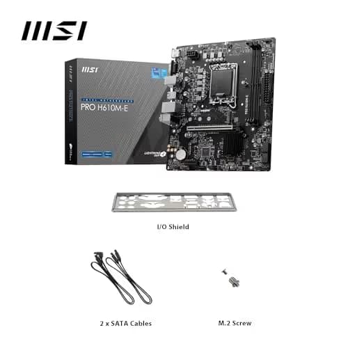 MSI H610 PRO H610M-E LGA1700 DDR5 Micro ATX image