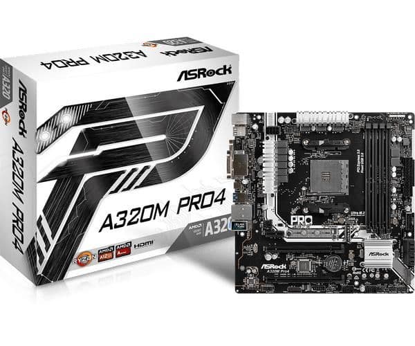 ASRock A320 M Pro4 AM4 DDR4 Micro ATX main image