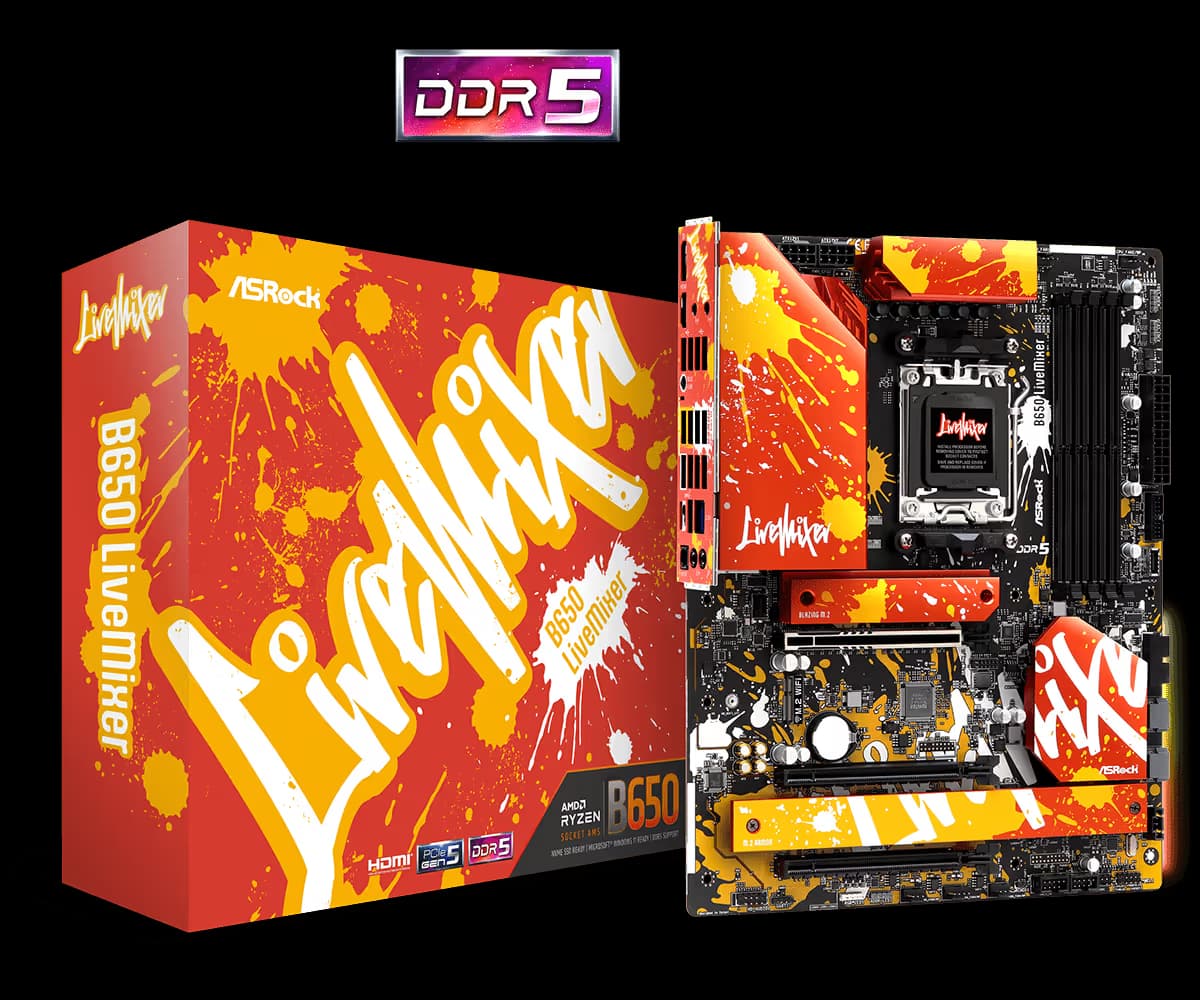 ASRock B650 LiveMixer AM5 DDR5 ATX image