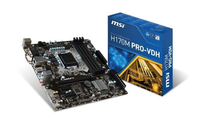 MSI H170 H170M PRO-VDH LGA1151 DDR4 Micro ATX image