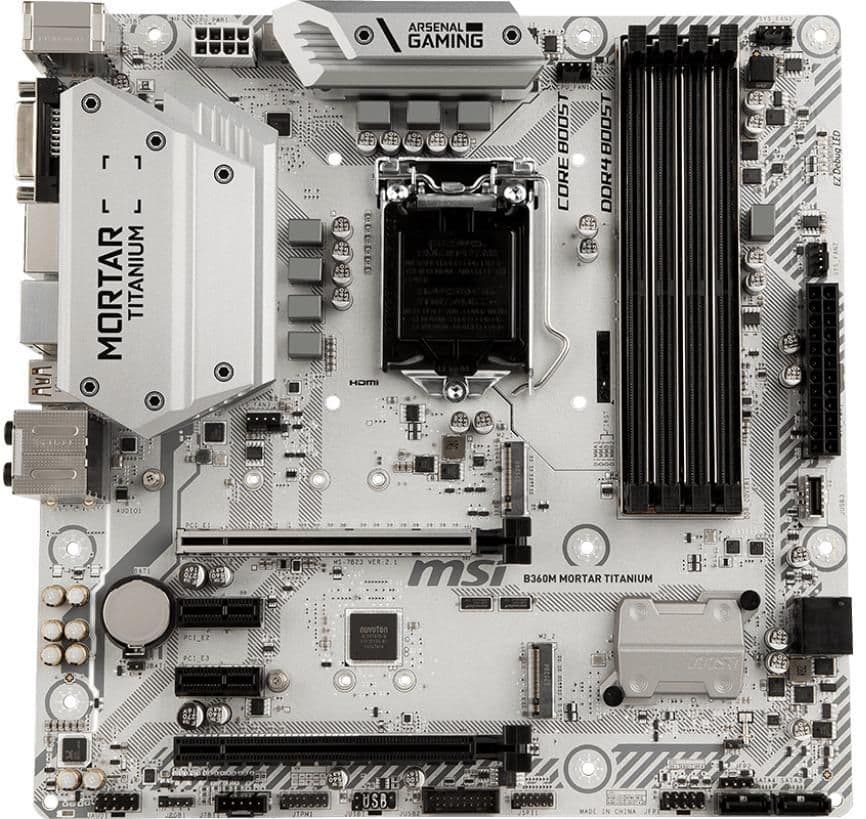 MSI B360 B360M MORTAR TITANIUM DDR4 Micro ATX image