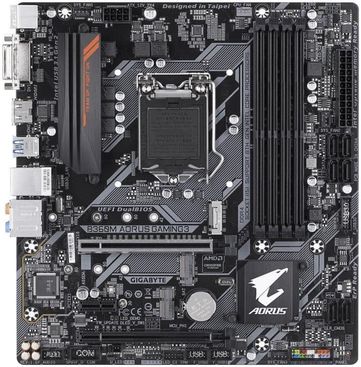Gigabyte B360M AORUS GAMING 3 DDR4 Micro ATX main image