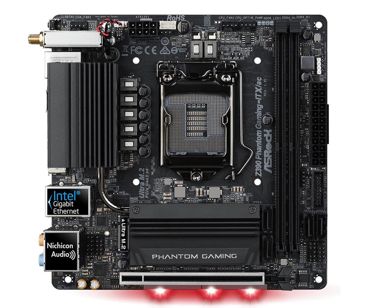 ASRock Z390 Phantom Gaming-ITX/ac DDR4 Mini ITX main image
