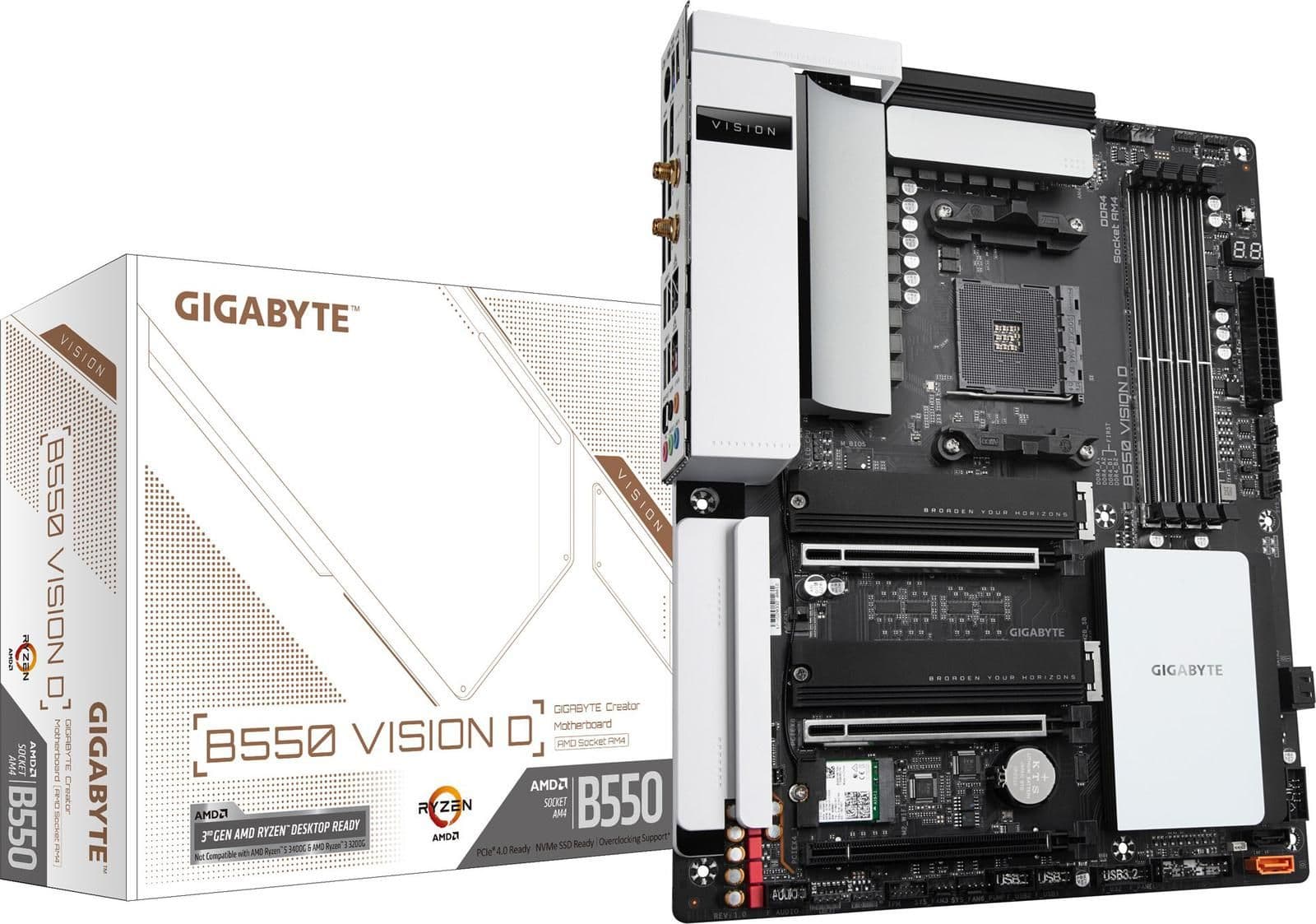 Gigabyte B550 VISION D AM4 DDR4 ATX image