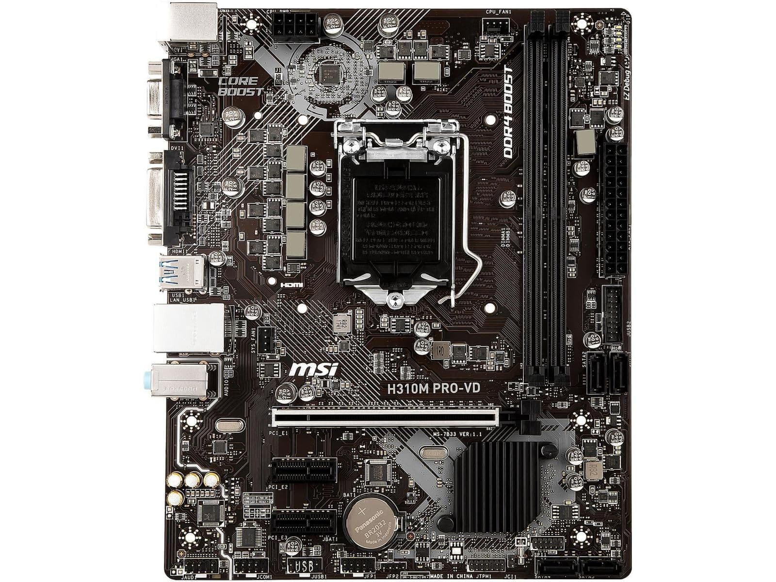 MSI H310 H310M PRO-VD LGA1151 DDR4 Micro ATX image
