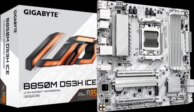 Gigabyte B850M DS3H ICE AM5 DDR5 Micro ATX main image