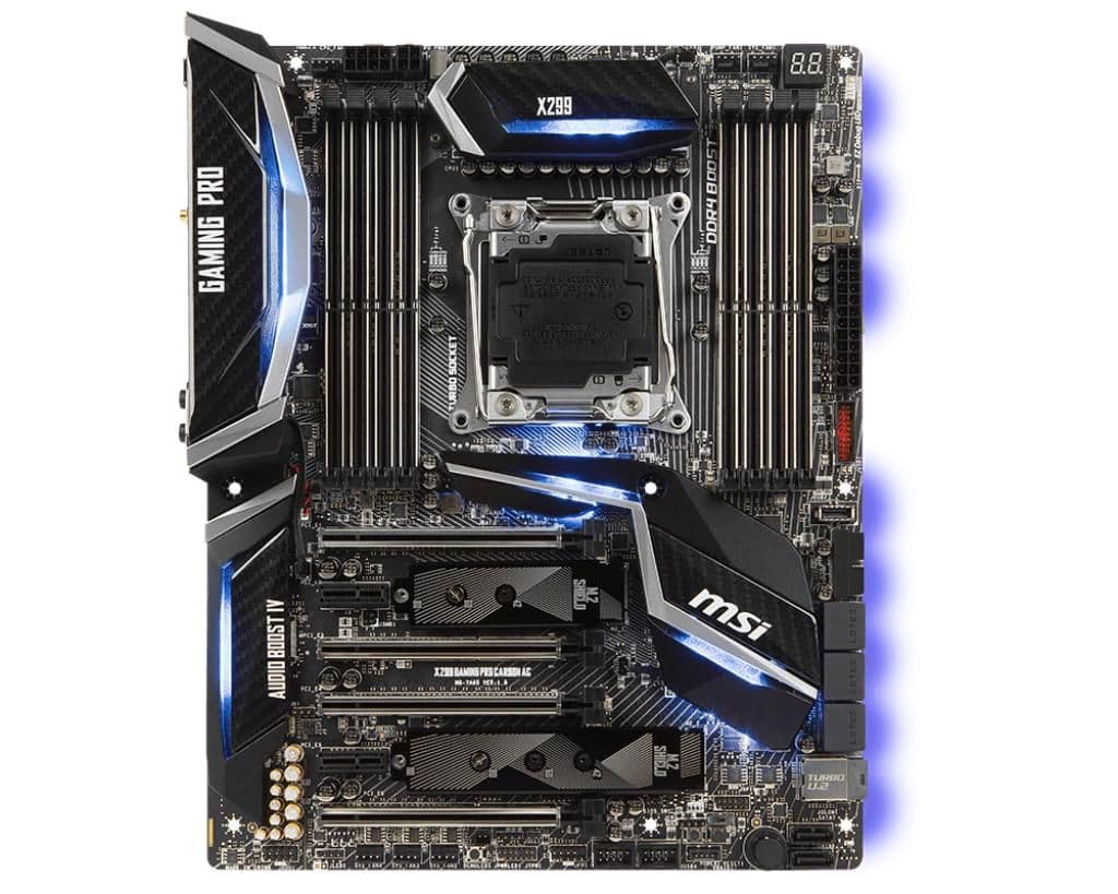 MSI X299 GAMING PRO CARBON AC LGA2066 DDR4 ATX main image