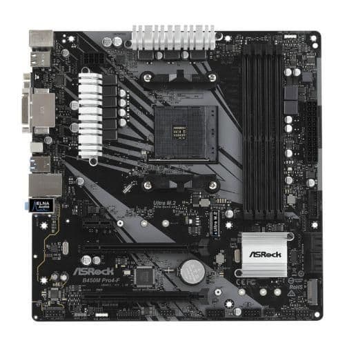 ASRock B450M Pro4-F R2.0 DDR4 Micro ATX image