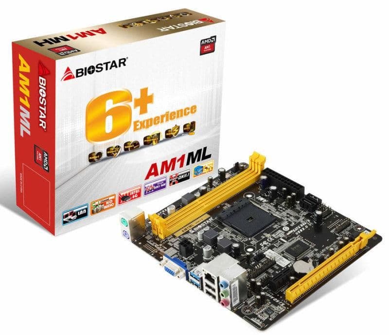 Biostar AMD AM1 AM1ML DDR3 Micro ATX image