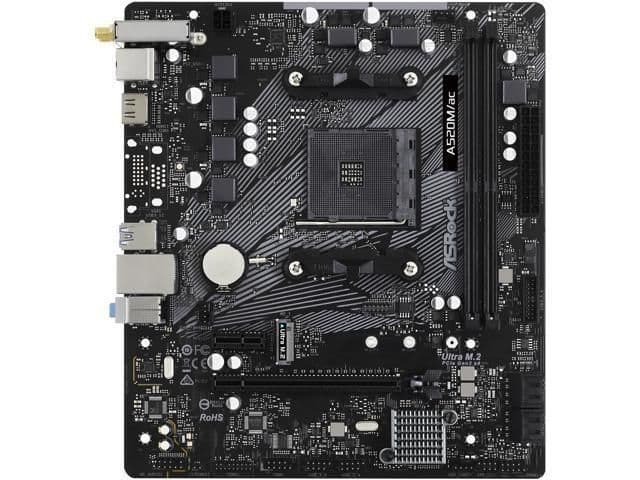 ASRock A520 M/ac WIFI DDR4 Micro ATX main image