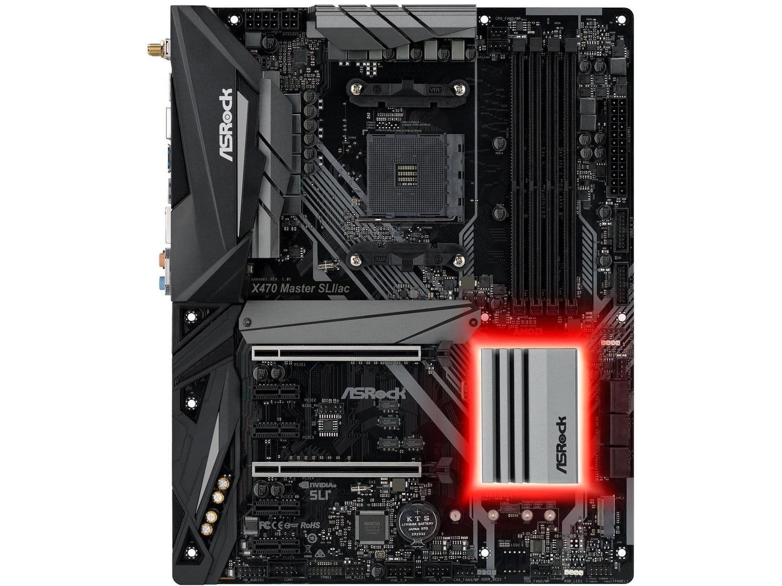 ASRock X470 Master SLI/AC AM4 DDR4 ATX image