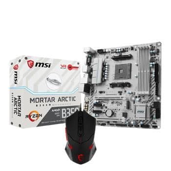 MSI B350M MORTAR ARCTIC AM4 DDR4 Micro ATX image