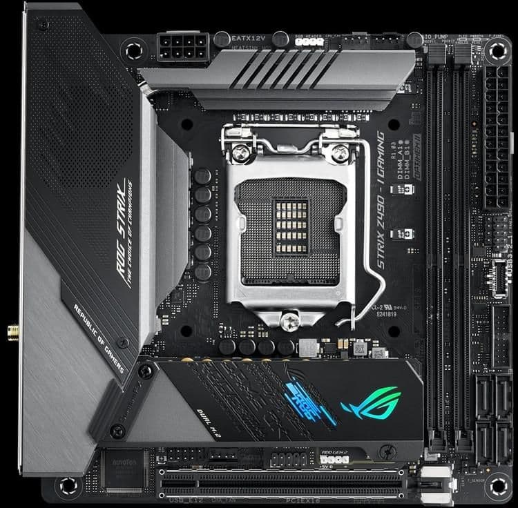 Asus Z490 ROG STRIX Z490-I GAMING LGA1200 DDR4 Mini ITX image