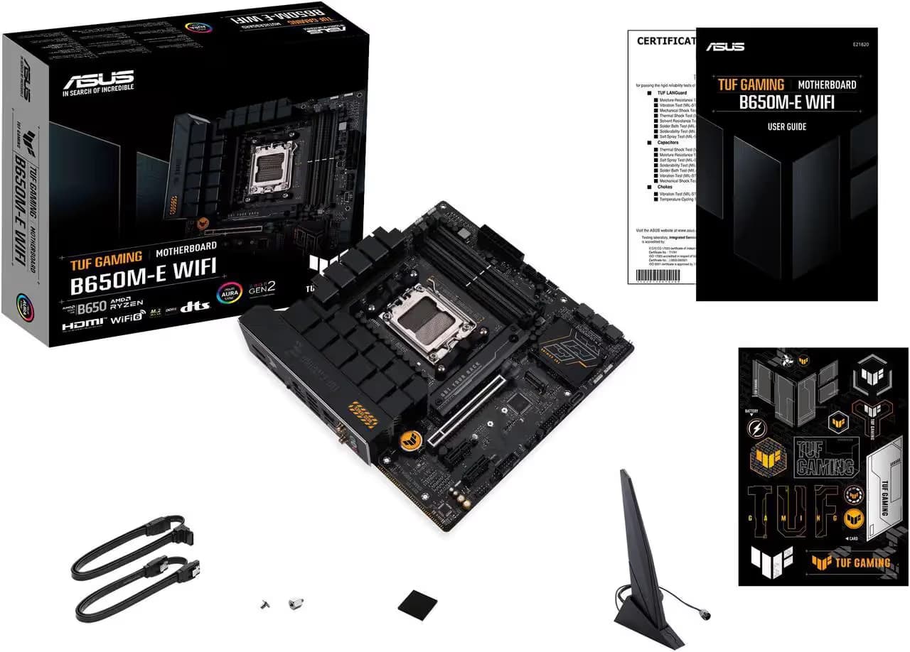Asus TUF GAMING B650M-E WIFI AM5 DDR5 Micro ATX image