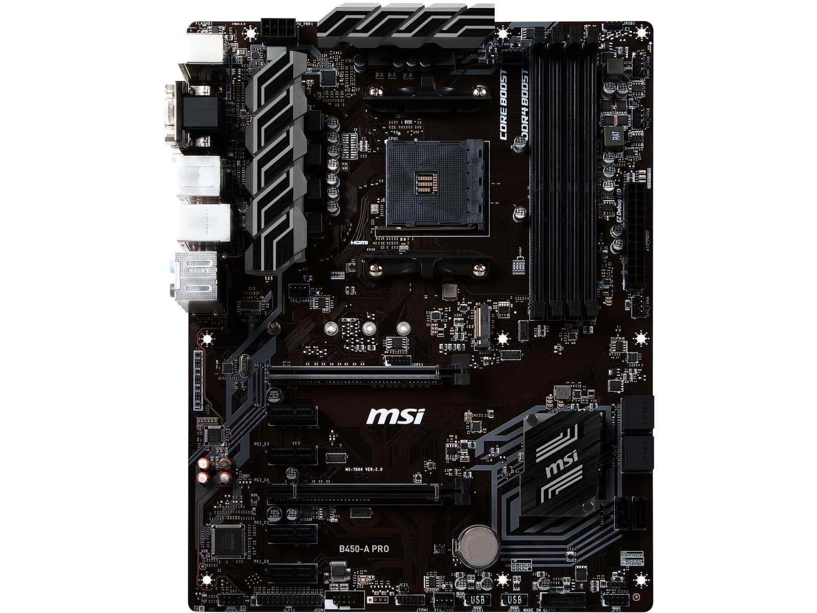 MSI B450 A PRO AM4 DDR4 ATX main image
