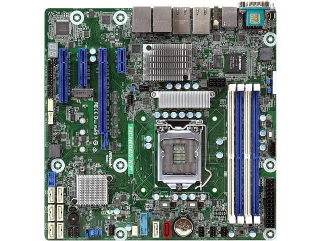 ASRock Intel C246 E3C246D4U2-2L2T LGA1151 DDR4 Micro ATX image
