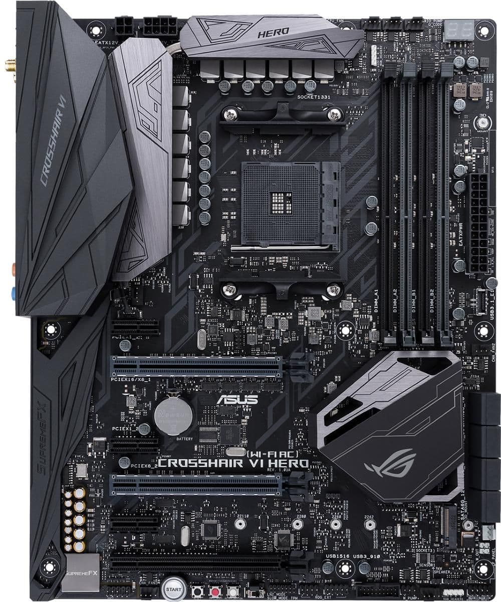 Asus AMD X370 CROSSHAIR VI HERO (WI-FI AC) DDR4 ATX image